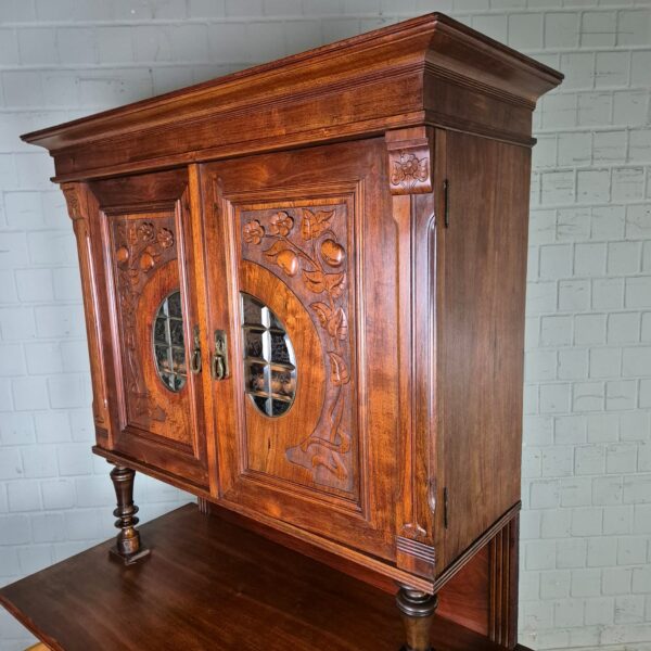 Buffetkast Kast Jugendstil 1900 Noten - Afbeelding 13