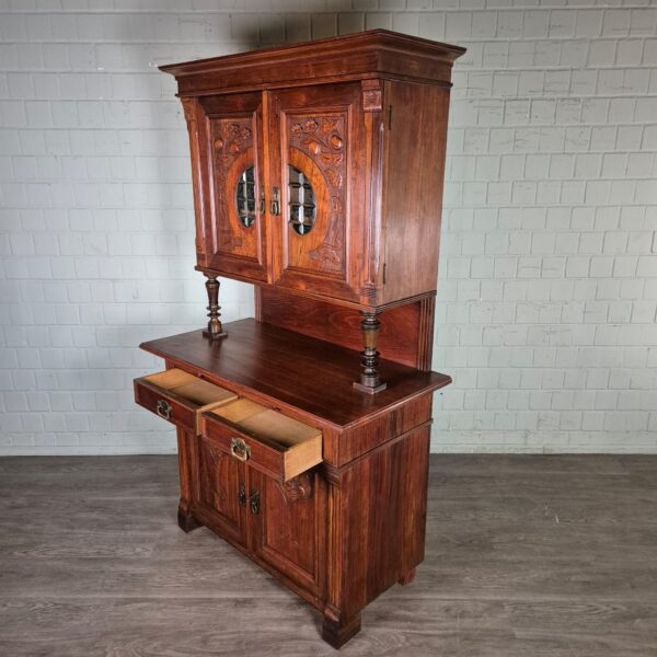 Buffetkast Kast Jugendstil 1900 Noten - Afbeelding 24