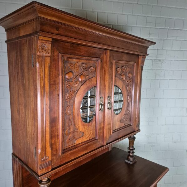 Buffetkast Kast Jugendstil 1900 Noten - Afbeelding 3