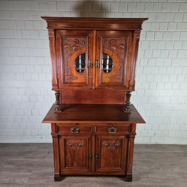 Buffetkast Kast Jugendstil 1900 Noten - Afbeelding 2