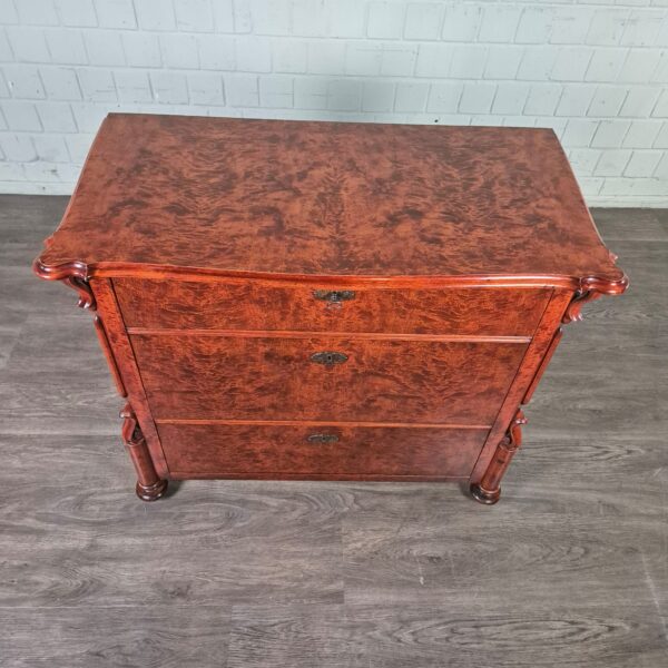 Commode Louis Philippe 1870 Berkenhout - Afbeelding 3