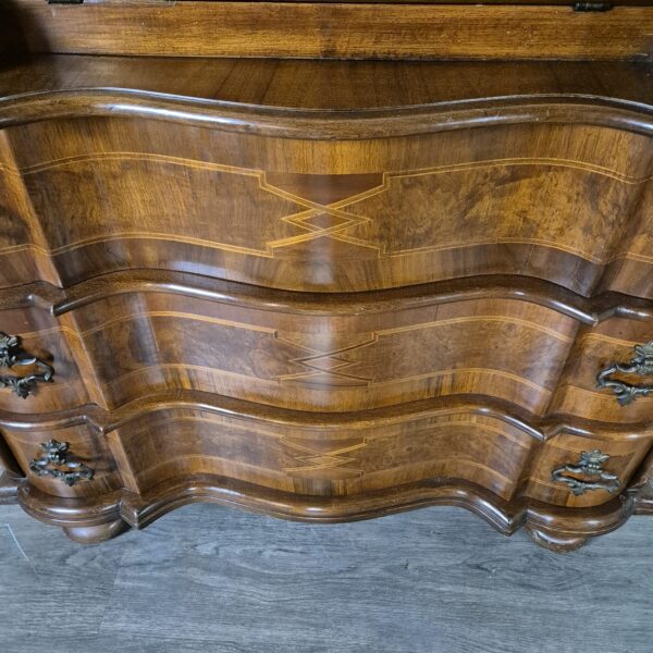 Secretaire Neo-barok Noten 1,04 m - Afbeelding 8