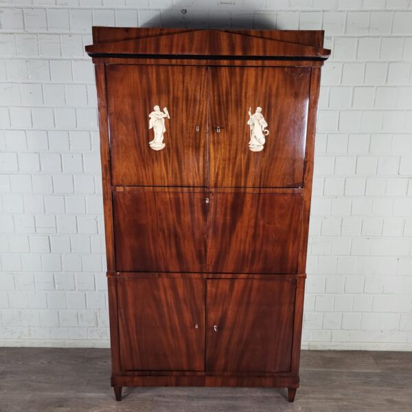 Secretaire Biedermeier 1830 Mahonie - Afbeelding 2