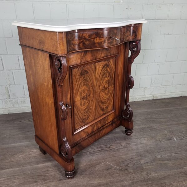 Kastje Commode Louis Philippe 1860 Mahonie - Afbeelding 6