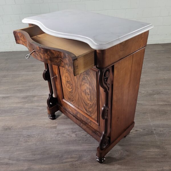 Kastje Commode Louis Philippe 1860 Mahonie - Afbeelding 9