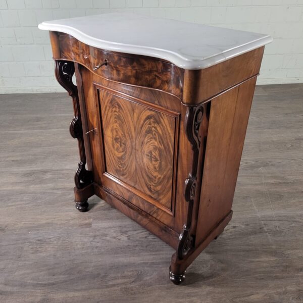 Kastje Commode Louis Philippe 1860 Mahonie - Afbeelding 5