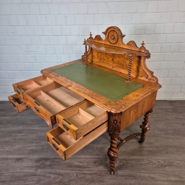 Bureau met Opstand Biedermeier 1850 Noten - Afbeelding 12