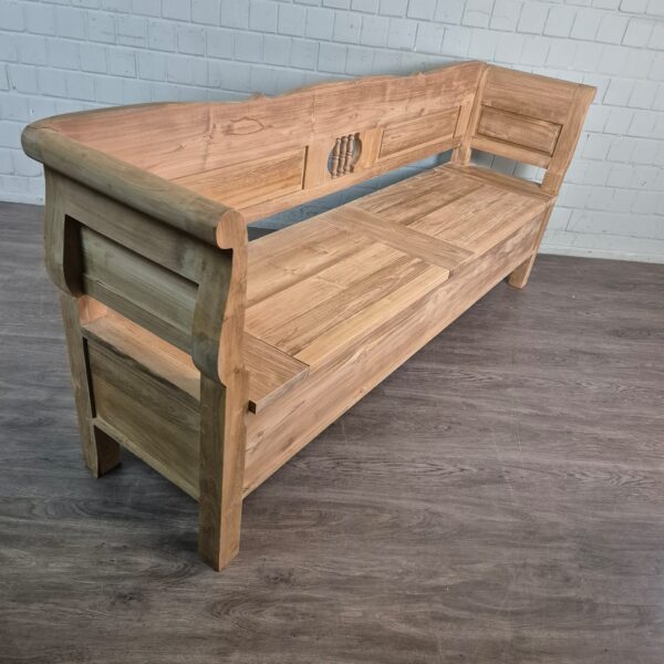 Klepbank  Onbehandeld Teak 2,20 m