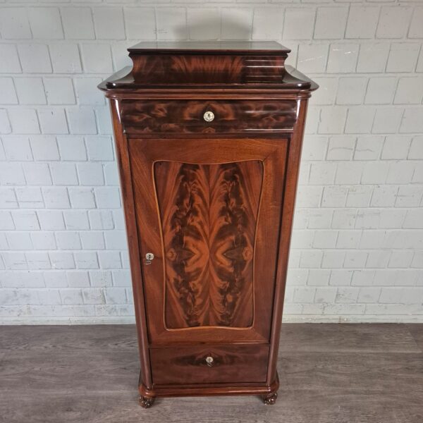 Zilverkast Kast Biedermeier 1850 Mahonie - Afbeelding 3