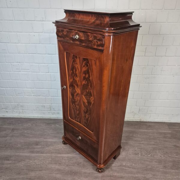 Zilverkast Kast Biedermeier 1850 Mahonie - Afbeelding 4