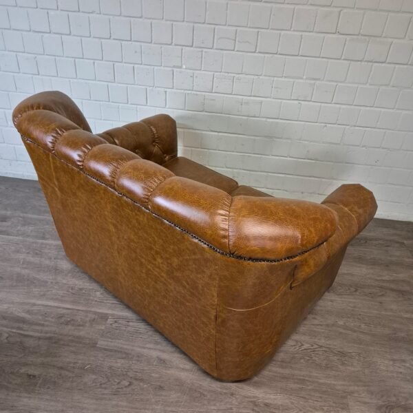 Chesterfield Bank Leder Cognac 1,53 m - Afbeelding 8