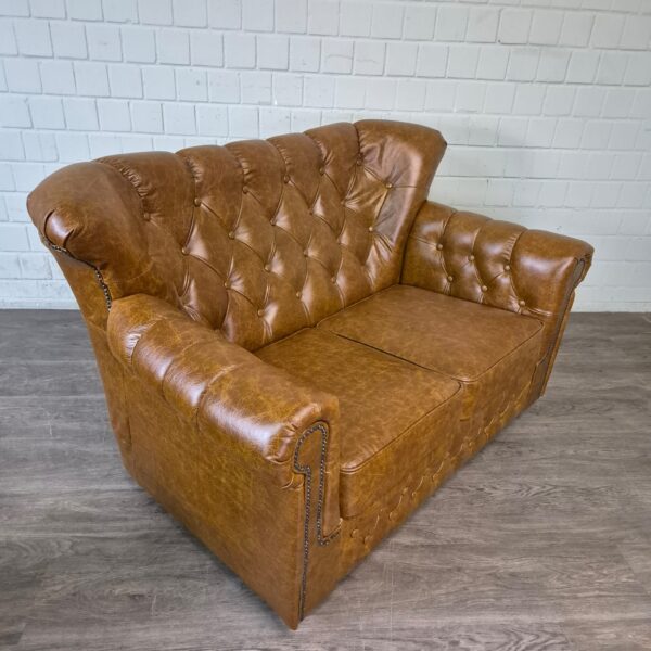 Chesterfield Bank Leder Cognac 1,53 m