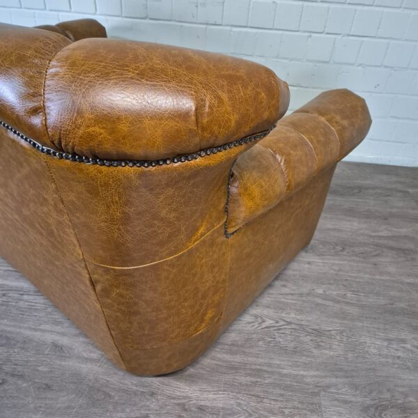 Chesterfield Bank Leder Cognac 1,53 m - Afbeelding 9