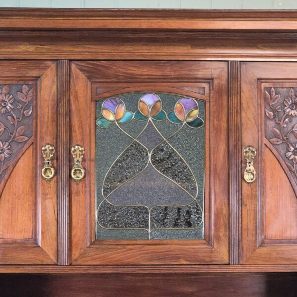 Buffetkast Kast Jugendstil 1900 Noten - Afbeelding 8