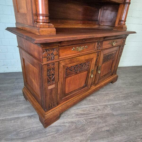 Buffetkast Kast Jugendstil 1900 Noten - Afbeelding 18