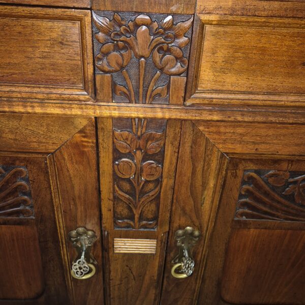 Buffetkast Kast Jugendstil 1900 Noten - Afbeelding 16