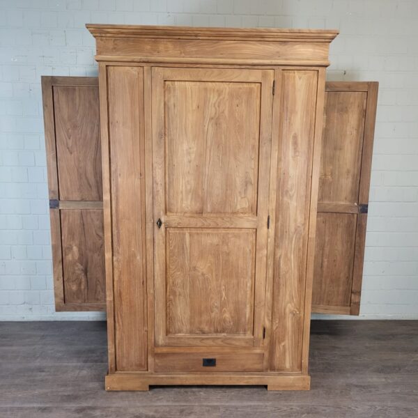 Kast Kledingkast Jachtkast Teak 1,35 m - Afbeelding 6