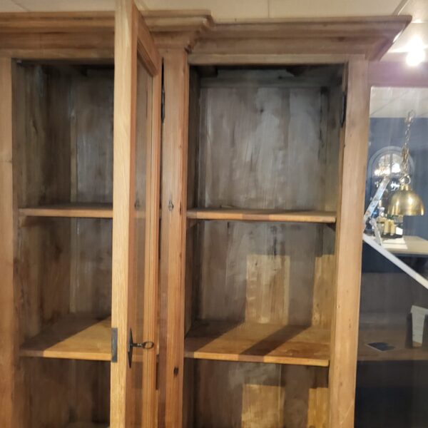 Vitrine Boekenkast Teak 2,40 m - Afbeelding 6