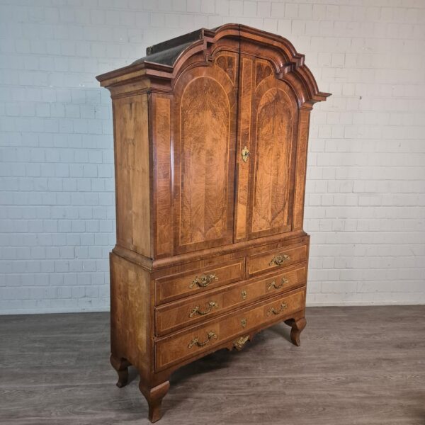 Kast Kabinetkast Barok 1790 Noten - Afbeelding 4