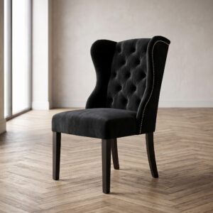 Eetkamerstoel Chesterfield Zwart