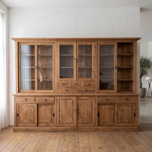 Vitrine Boekenkast Teak 3,14 m