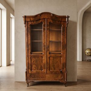 Vitrine Boekenkast Louis Philippe 1860 Mahonie