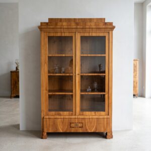 Vitrine Boekenkast Biedermeier 1840 Kersen