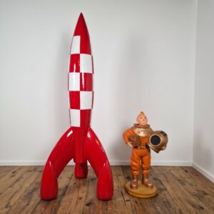 Dekoratie Kuifje + Raket Kunststof 1,80 m