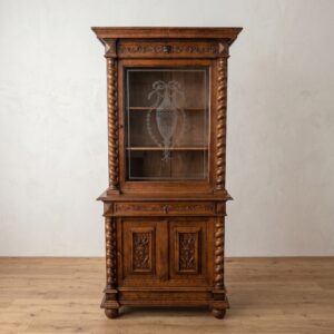 Boekenkast Vitrine Gründerzeit 1880 Eiken