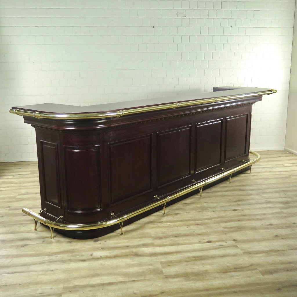 Engelse Bar Schap Mahonie 4,00 mtr - Afbeelding 4