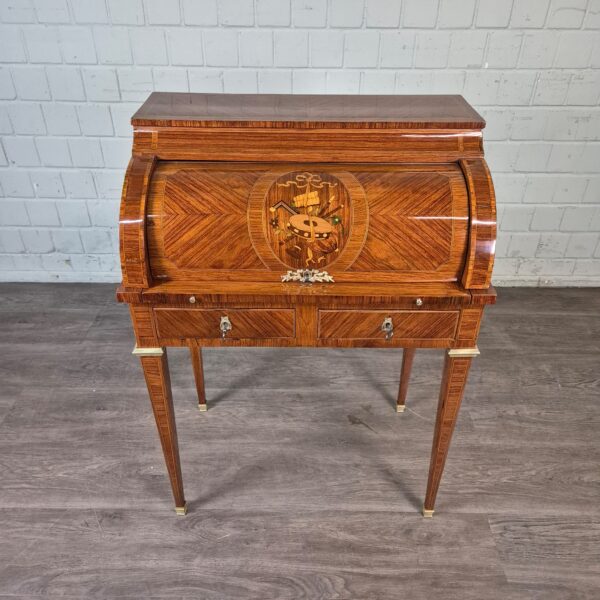 Dames-bureau Secretaire Biedermeier 1840 Noten - Afbeelding 2