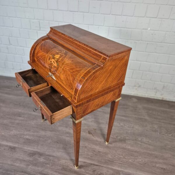 Dames-bureau Secretaire Biedermeier 1840 Noten - Afbeelding 16