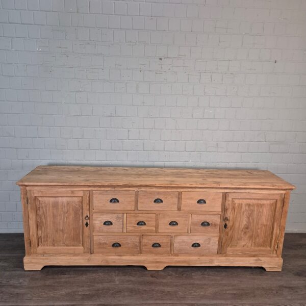 Sideboard Dressoir Teak 2,57 m - Afbeelding 2