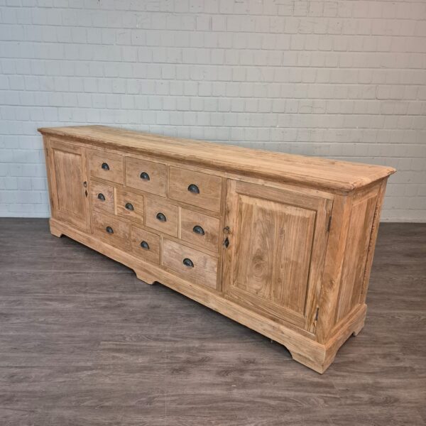 Sideboard Dressoir Teak 2,57 m - Afbeelding 3