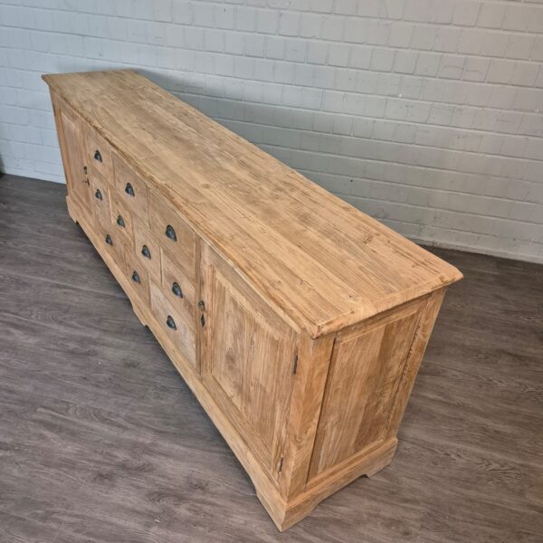 Sideboard Dressoir Teak 2,57 m - Afbeelding 4