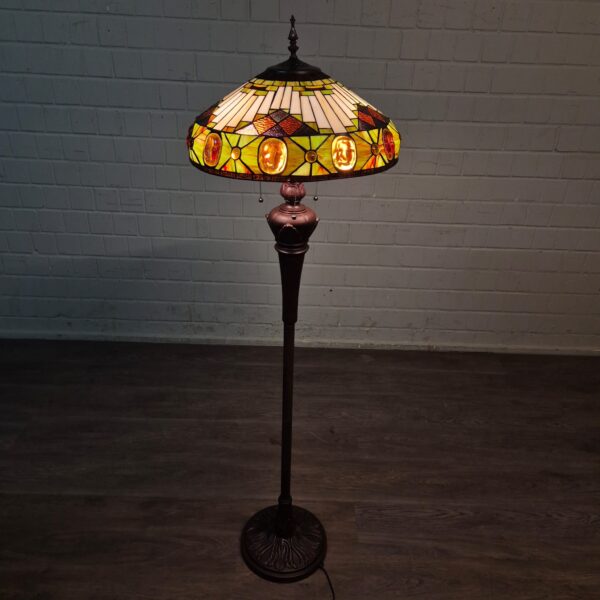 Tiffany Stalamp Vloerlamp Art-Deco Ø 0,52 m