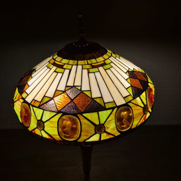 Tiffany Stalamp Vloerlamp Art-Deco Ø 0,52 m - Afbeelding 3