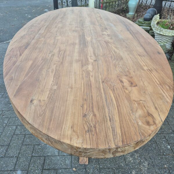 Tafel Eettafel Massief Hout 2,62 m x 1,21 m - Afbeelding 4