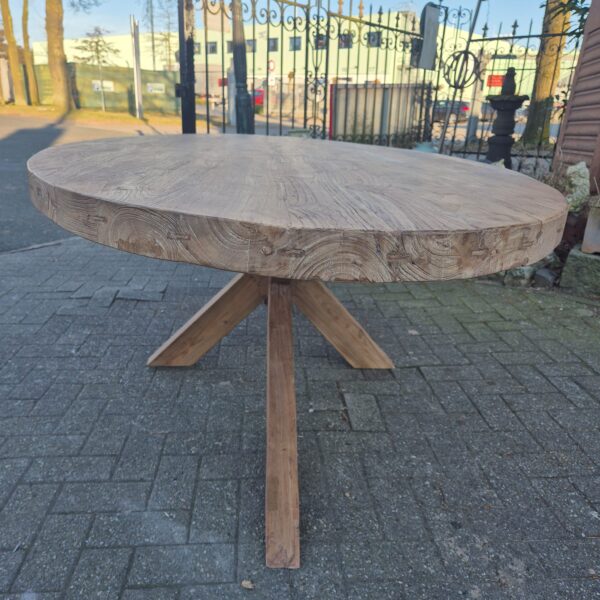 Tafel Eettafel Massief Hout 2,62 m x 1,21 m - Afbeelding 5