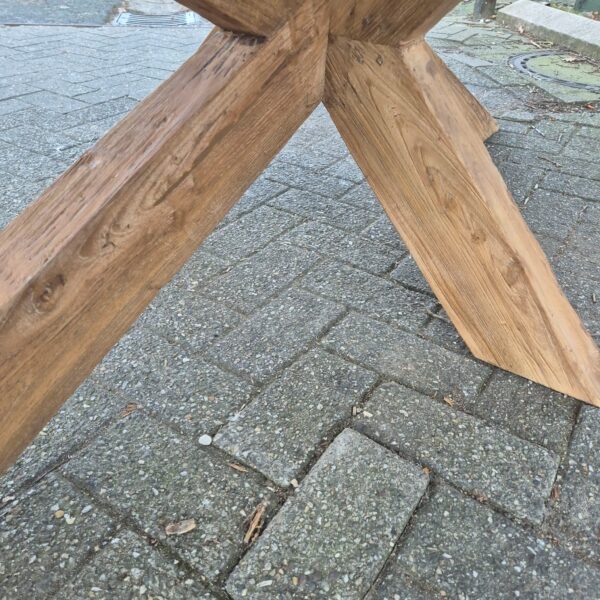 Tafel Eettafel Massief Hout 2,62 m x 1,21 m - Afbeelding 14