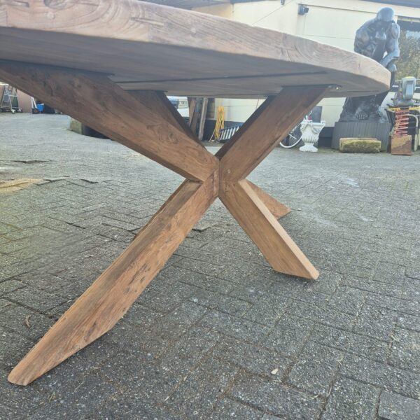 Tafel Eettafel Massief Hout 2,62 m x 1,21 m - Afbeelding 13