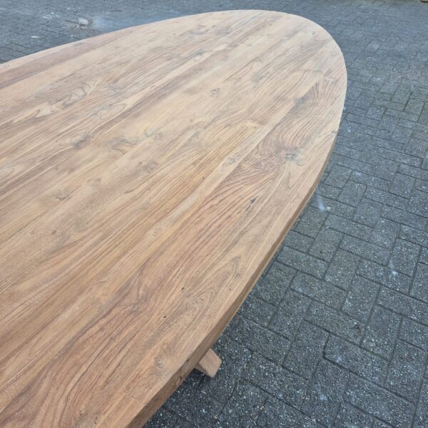 Tafel Eettafel Massief Hout 2,62 m x 1,21 m - Afbeelding 6