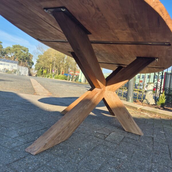 Tafel Eettafel Massief Hout 2,62 m x 1,21 m - Afbeelding 10