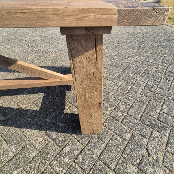 Eettafel Tafel Eiken 3,00 m x 1,00 m - Afbeelding 15