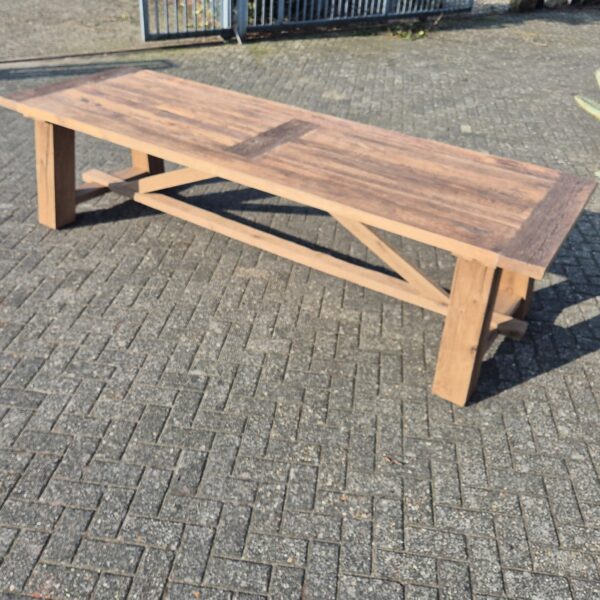 Eettafel Tafel Eiken 3,00 m x 1,00 m - Afbeelding 6