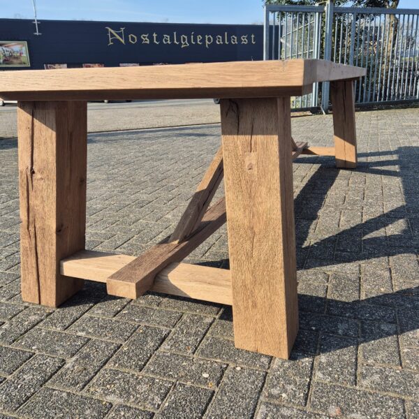 Eettafel Tafel Eiken 3,00 m x 1,00 m - Afbeelding 11