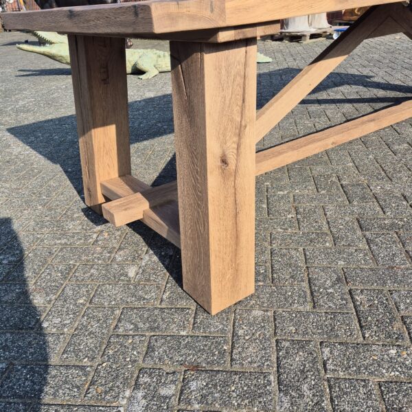 Eettafel Tafel Eiken 3,00 m x 1,00 m - Afbeelding 14