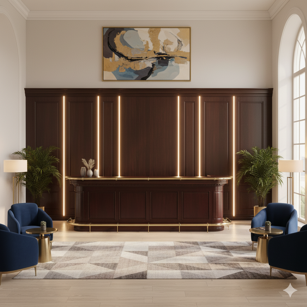 Engelse Bar Schap Mahonie 4,00 mtr - Afbeelding 2