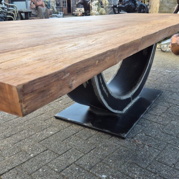 Designer Eettafel Teak 3,00 m x 1,01 m - Afbeelding 10