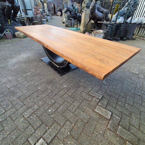 Designer Eettafel Teak 3,00 m x 1,01 m - Afbeelding 3